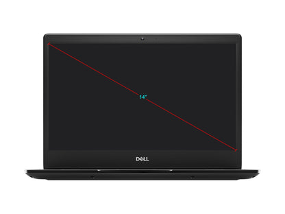 DELL Laptop Latitude 3400 Intel Core i5-8265U 8GB Memory 256 GB SSD Intel UHD Graphics 620 14.0" Windows 10 Pro 64-bit PT7PN