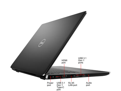 DELL Laptop Latitude 3400 Intel Core i5-8265U 8GB Memory 256 GB SSD Intel UHD Graphics 620 14.0" Windows 10 Pro 64-bit PT7PN