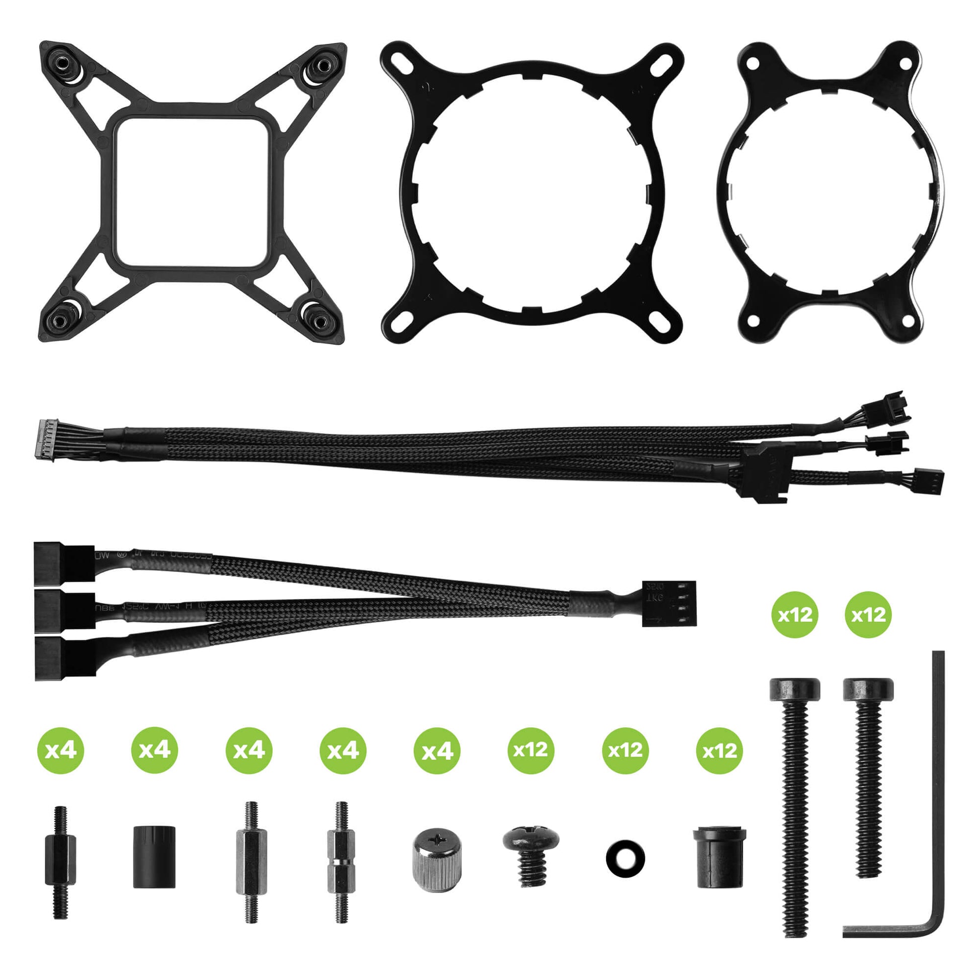 EVGA CLCx 360mm All-In-One LCD CPU Liquid Cooler, 3x 120mm PWM ARGB Fans, Intel, AMD, 5 YR Warranty, 400-HY-CX36-V1