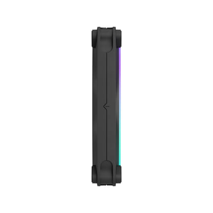 Fractal Design Momentum 14 RGB PWM Black 140 mm ARGB LED FDB (Fluid Dynamic Bearing) PC Case Fan (3-pack)