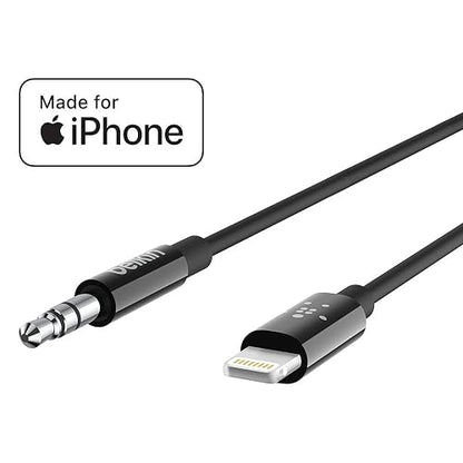 3.5mm to Lightning Audio Cable (6ft) 6' - Dealtargets.ca