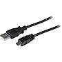 AddOn 6in USB 2.0 (A) Male to Micro-USB 2.0 (B) Male Black Cable - 6" Micro-USB/USB Data Transfer Cable for Notebook, PC, USB Charger, Smartphone, Tablet, MP3 Player - First End: Micro USB 2.0 Type B - Male - Second End: USB 2.0 Type A