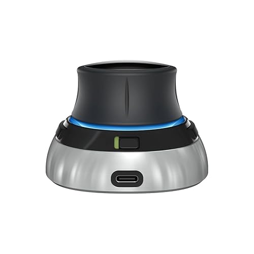 3Dconnexion SpaceMouse Wireless Bluetooth Edition - Wireless - Bluetooth - 2.40 GHz - Rechargeable - USB Type C - 2 Programmable Button(s) - Dealtargets