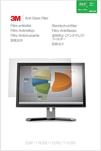 3M Anti - Glare Computer Screen Filter for 24 inch Monitors - Widescreen 16:10 - AG240W1B Anti - Glare 16:10 Anti - Glare - Dealtargets.ca