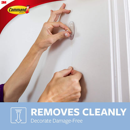 3M Compatible parts 2 Hooks Plus 4 Strips Clear Small Adhesive Hooks - Dealtargets.ca