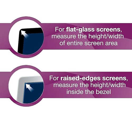 3M Computer Privacy Screen Filter for 24 inch Monitors - High Clarity - Widescreen 16:10 - HC240W1B High Clarity 16:10 High Clarity - Dealtargets.ca