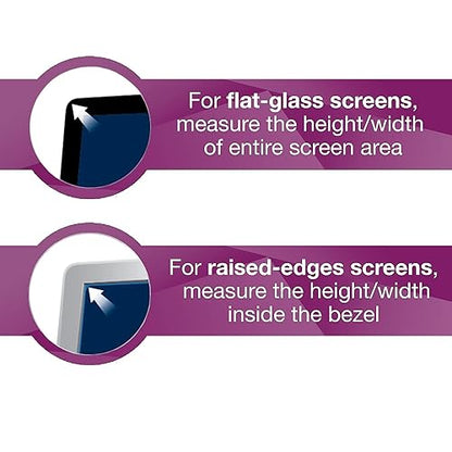 3M Computer Privacy Screen Filter for 24 inch Monitors - High Clarity - Widescreen 16:10 - HC240W1B High Clarity 16:10 High Clarity - Dealtargets.ca