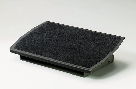 3M Foot Rest, Height and Tilt Adjustable, 22" Extra Wide Platform with Safety - Walk Slip Resistant Surface Provides Ample Room for Both Feet, Heavy Duty Steel Construction, Charcoal Gray (FR530CB) - Dealtargets.ca