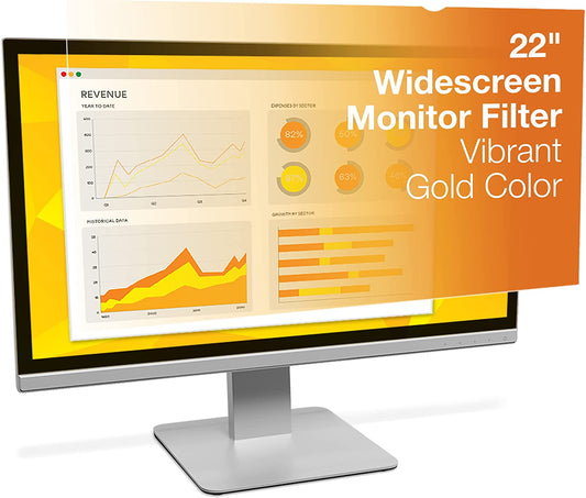 3M Gold Privacy Filter for 22" Widescreen Monitor (16:10) (GF220W1B) 22.0" Widescreen Monitor - Dealtargets.ca
