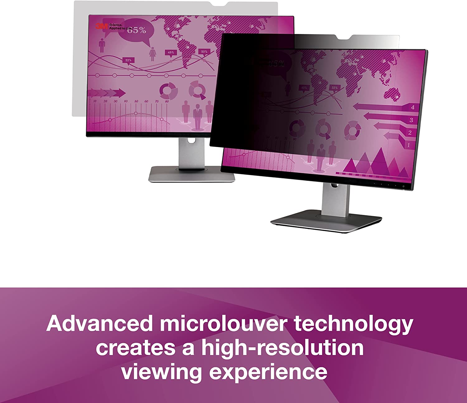 3M High Clarity Privacy Filter for 20" Widescreen Monitor (HC200W9B) - Dealtargets.ca