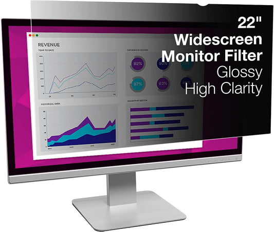 3M High Clarity Privacy Filter for 22" Widescreen Monitor (HC220W1B) 22.0" Widescreen Monitor - Dealtargets.ca