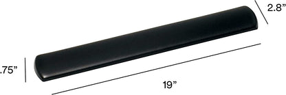 3M™ Large Gel Wrist Rest For Keyboards, 19"H x 0.8"W x 2.8"D, Black - Dealtargets.ca