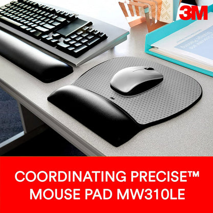 3M™ Large Gel Wrist Rest For Keyboards, 19"H x 0.8"W x 2.8"D, Black - Dealtargets.ca