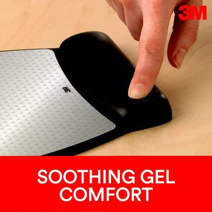 3M Precise Mouse Pad with Gel Wrist Rest, Soothing Gel Comfort with Durable, Easy to Clean Leatherette Cover, Optical Mouse Performance and Battery Saving Design, 9.2" x 8.7", Black (MW310LE) Vertex 8.7" x 9.2" Mouse Pad - Dealtargets.ca