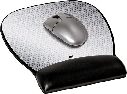 3M Precise Mouse Pad with Gel Wrist Rest, Soothing Gel Comfort with Durable, Easy to Clean Leatherette Cover, Optical Mouse Performance and Battery Saving Design, 9.2" x 8.7", Black (MW310LE) Vertex 8.7" x 9.2" Mouse Pad - Dealtargets.ca