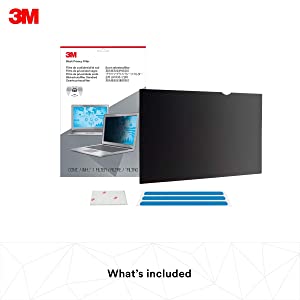 3M Privacy Filter Black - For 15.6" Widescreen LCD Notebook - 16:9 - Dust Resistant, Scratch Resistant - For 15.6" Widescreen LCD Notebook - 16:9 - Dust Resistant, Scratch Resistant - Dealtargets.ca