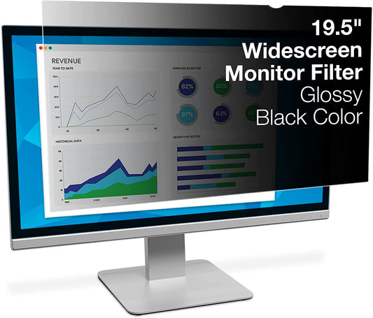 3M Privacy Filter for 19.5" Widescreen Monitor (16:10) (OFMDE001),Black Black 19.5" Widescreen Monitor (16:10 Aspect Ratio) - Dealtargets