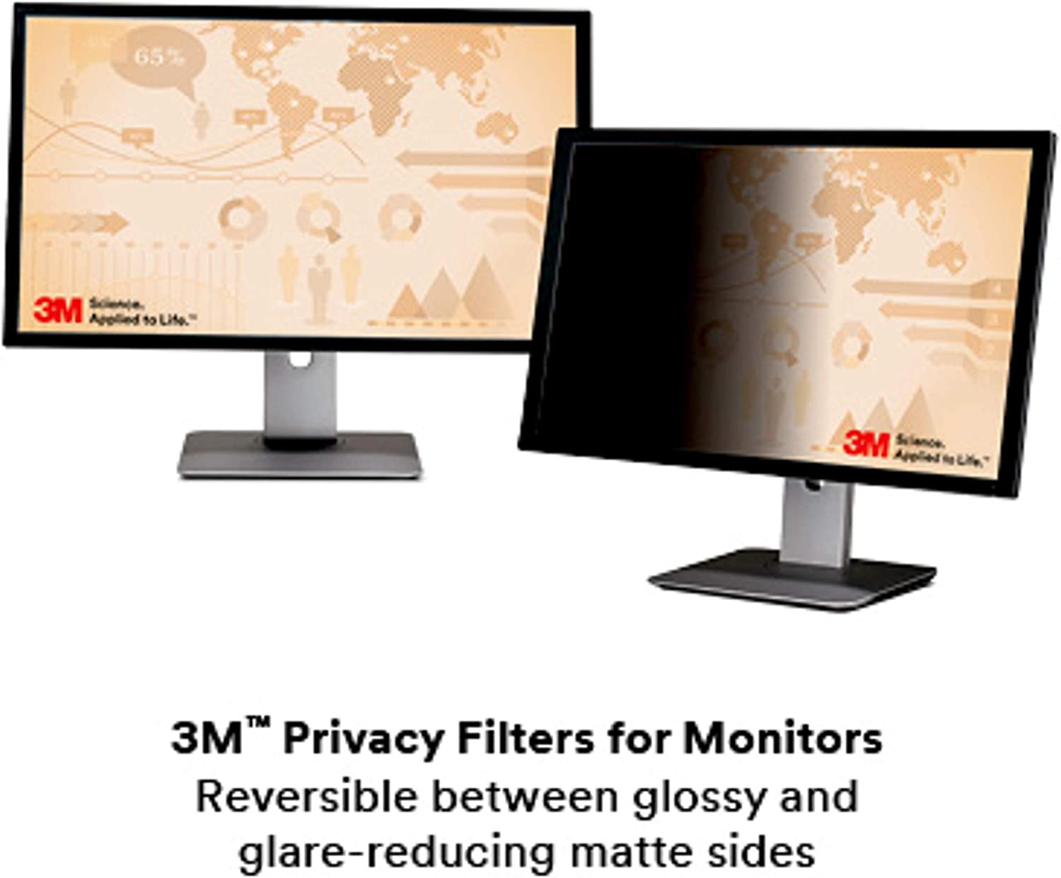 3M Privacy Filter for 28" Widescreen Monitor (16:10) (PF280W1B) 23 3/8 x 14 5/8 Inch - Dealtargets.ca