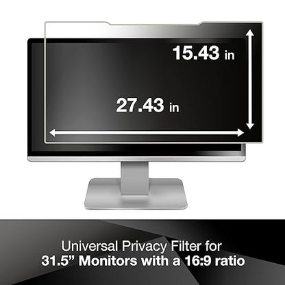 3M Privacy Filter for 31.5" Widescreen Monitor (PF315W9B) Black 31.5" Widescreen (16:9 Aspect Ratio) - Dealtargets.ca
