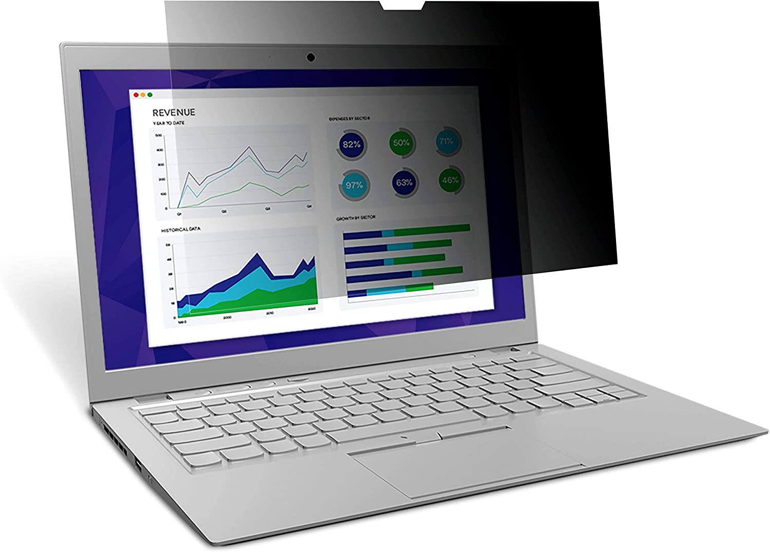 3M™ Touch Privacy Filter for 12.3" Full Screen Laptop with Comply™ Attachment System (PF123C3E), Black Black 12.3" Full Screen Laptop (3:2 Aspect Ratio) - Dealtargets.ca