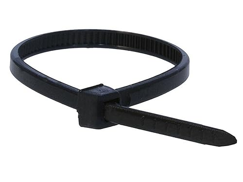 4 - inch Cable Tie, 100pcs/Pack, 18 lbs Max Weight - Black 4 Inch Black - Dealtargets.ca