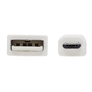 Tripp Lite, Safe-IT, USB-A to USB Micro-B USB 2.0, Male-to-Male Cable, PVC VW-1 Jacket, White, 6 Feet / 1.83 Meters, Limited Life Manufacturer's Warranty (U050AB-006-WH) USB-A to USB Micro-B 6 Feet / 1.83 Meters
