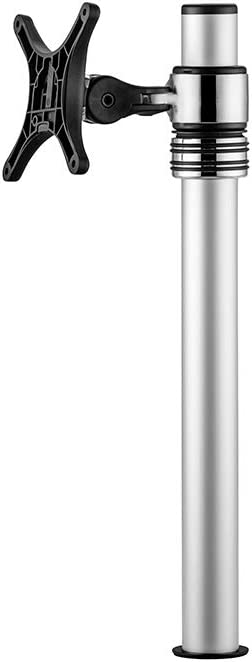 Atdec Single Monitor Desk Mount, Space Saving Design, Supports 17.6 lbs, Full Motion Arm, Vesa, Clamp Or Bolt Through, Silver Aluminum (AF-M-P)