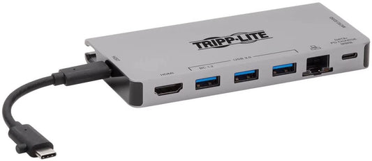 Tripp Lite USB C Docking Station USB Hub 4K HDMI GbE SD Card Reader Pd Charging (U442-DOCK5D-Gy)