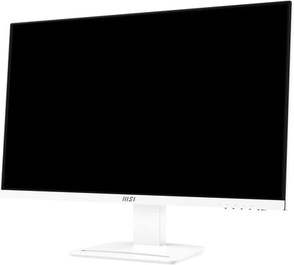 MSI Pro MP273W, 27", 1920 x 1080 (FHD), IPS, 75Hz, TUV Certified Eyesight Protection, 5ms, HDMI, 1 (v1.2a), Tilt 27" MP273W 27" (FHD) IPS TUV Certified 5ms