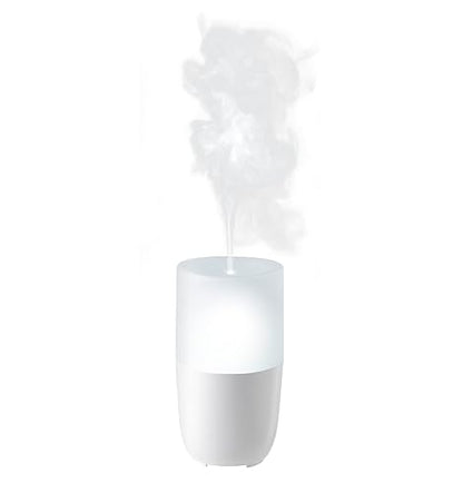 Ellia Soothe Ultrasonic Essential Oil Aromatherapy Diffuser | 6.5hrs Continuous & 13hrs Intermittent Runtime, Gentle Color-Changing Glow (ARM-310WT), White One Size White