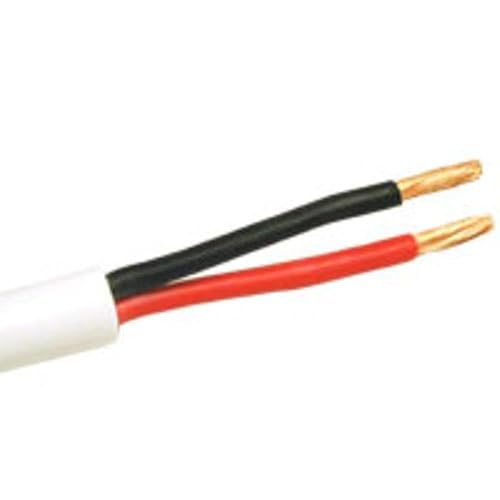 C2G 43090 14/2 Bulk Speaker Wire (14 AWG) in-Wall CL2-Rated, White Jacket (1000 Feet, 304.8 Meters)