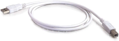 C2g/ cables to go C2G USB Cable, USB 2.0 Cable, USB A to B Cable, 6.56 Feet (2 Meters), White, Cables to Go 13172 White 6.6 Feet USB A Male to B Male