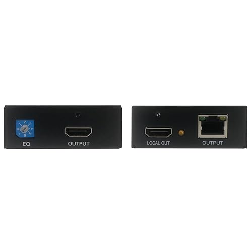 Tripp Lite HDMI Over Cat5/Cat6 Active Extender Kit, Transmitter & Receiver, Power Over Cable, Audio & Video, 1080p at 60 Hz (B126-1A1-POC) Extender Kit HDMI + Power Over Cable