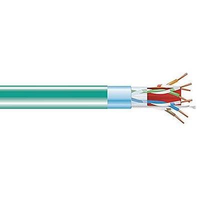 Black Box CAT6A 650-MHz Solid Bulk Cable F/UTP CMP Plenum GN 1000FT Spool