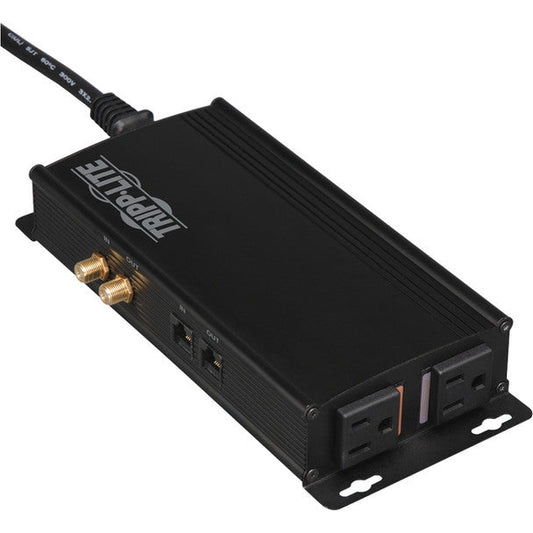 Tripp Lite Home Theater Isobar Flat Panel Surge W/ Coax & Network 2 Outlets 5100 Joules - Line Conditioner - 12 VA