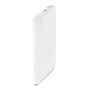 Belkin Boost Charge Power Bank 5K with Lightning Connector (MFi-Certified 5000 mAh Portable Charger for iPhone/iPad/AirPods), White White 5000 mAh