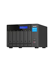 QNAP TVS-h674-i3-16G-US Ultra-High Speed 6 Bay NAS. Intel Core i3-12100 4C/8T Processor, 16GB RAM DDR4 RAM
