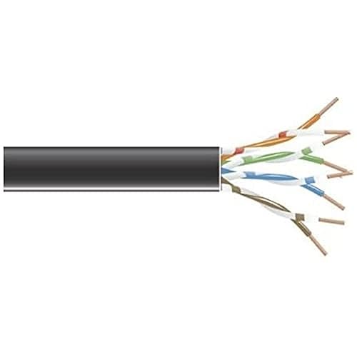 BLACK BOX NETWORK SRV - GigaTrue 550 CAT6 550-MHz Stranded Bulk Cable 4-Pair PVC 23 AWG Black 1000-ft. 3