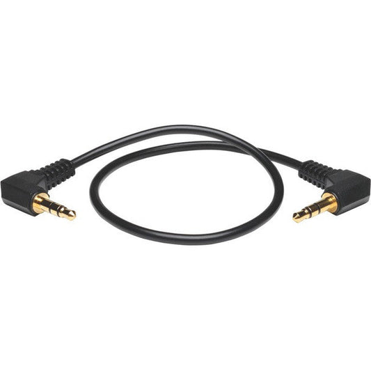 Tripp Lite 1ft Mini Stereo Audio Cable With Two Right Angle Plugs 3.5mm M/M 1
