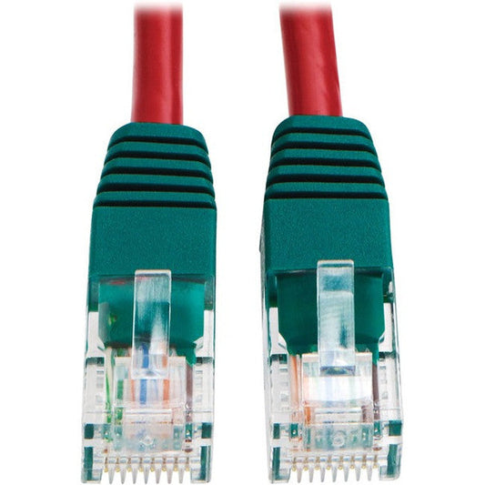 Tripp Lite 10ft Cat5e Cross-over Patch Cable Red (N010010RD)