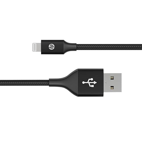 Hp Usb Type A To Lightning Cable, 1 M Length, Black