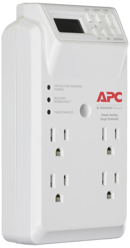 APC by Schneider Electric SurgeArrest Essential P4GC 4-Outlets Surge Suppressor - 1080 J - 120 V Input - 120 V AC Output - 72 kA