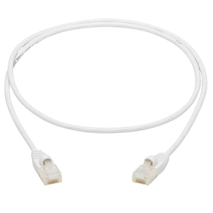 Tripp Lite, Safe-IT, Cat6a Ethernet Cable, Bacteria Resistant, 10G Certified Snagless, Slim UTP Jacket (RJ45 M/M), White, 3 Feet / 0.9 Meters, (N261AB-S03-WH)