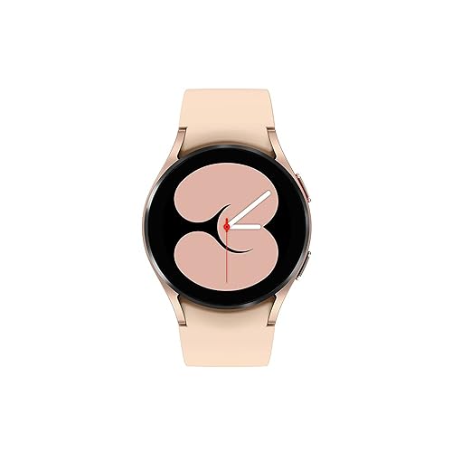 Samsung Galaxy Watch4 40mm Gold Aluminum - Google Wear OS, 1.19 Round Display, Digital Bezel, HR Monitor, VO2 Max, Fitness Tracking, Sleep Management (CAD Version & Warranty) Pink Gold