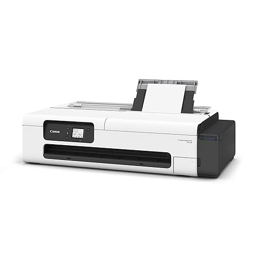 Canon imagePROGRAF TC-20 24 Large Format Poster & Plotter Printer - Automatic Roll & Cut Sheet Paper Feeder, Ships with 280ml of Ink - USB, Wi-Fi, LAN