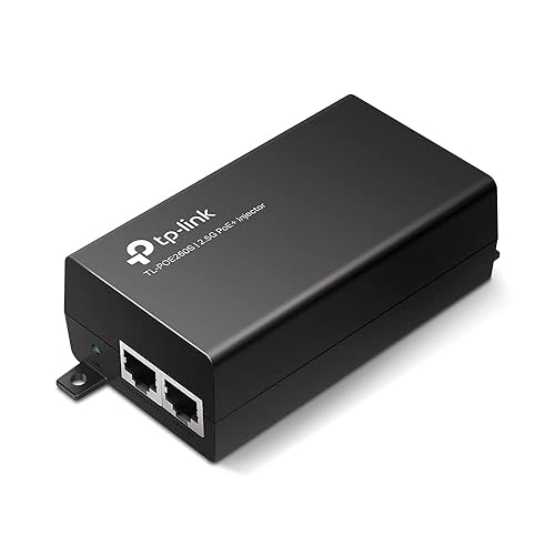 TP-Link 2.5G PoE+ Injector (TL-PoE260S) - 2 2.5G Ports, IEEE802.3af/at, Supplies up to 30 W, Integrated Power Supply, Plug & Play, Desktop/Wall-Mount