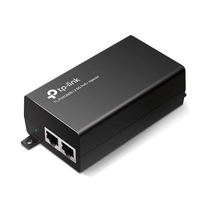 TP-Link 2.5G PoE+ Injector (TL-PoE260S) - 2 2.5G Ports, IEEE802.3af/at, Supplies up to 30 W, Integrated Power Supply, Plug & Play, Desktop/Wall-Mount