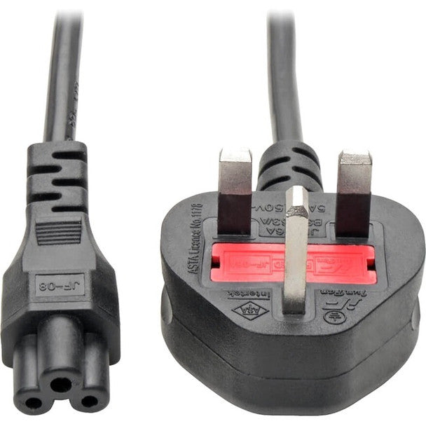 Tripp Lite 6ft Computer Power Cord UK Cable C5 To BS-1363 Plug 13A 6