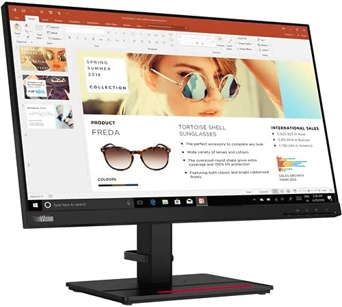 Lenovo ThinkVision P24h-2L 23.8" WQHD WLED LCD Monitor - 16:9 - Raven Black - 24" Class - in-Plane Switching (IPS) Technology - 2560 x 1440-16.7 Million Colors - 300 Nit Typical - 4 ms Ext