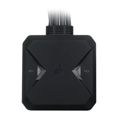 IOGEAR 2-Port USB HDMI Cabled KVM - 4K@60Hz - Hotkey/Remote Button Switch - USB 2.0 Mouse Port Can Be Use As USB Hub and USB Peripheral Sharing - Xbox / PS4/5 - Windows, Mac and Linux - GCS92HU